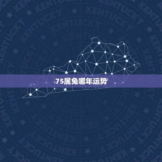 75属兔哪年运势(详解兔年运势及吉祥物)