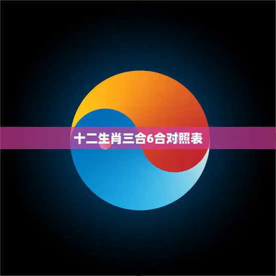 十二生肖三合6合对照表(生肖相生相克看看你的命运如何)