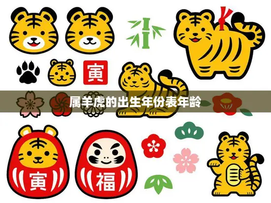 属羊虎的出生年份表年龄(你的年龄揭示了你的性格特点)