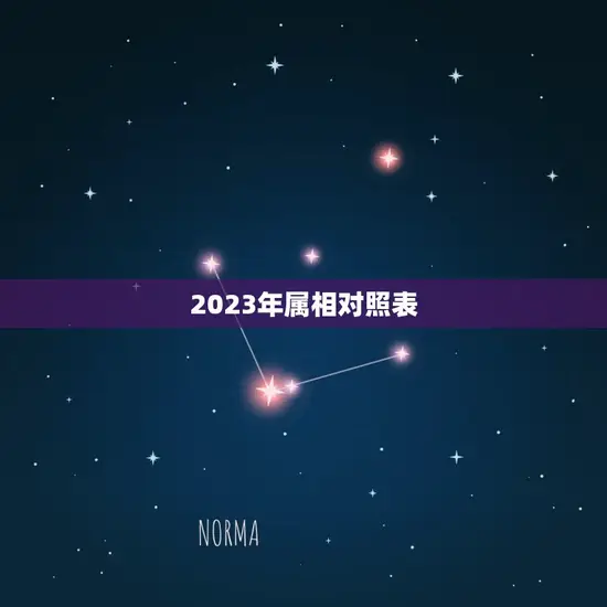 2023年属相对照表(十二生肖2023年运势大介绍)