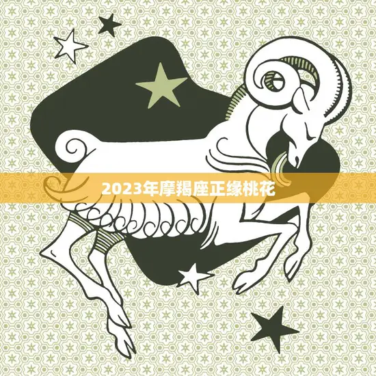2023年摩羯座正缘桃花(开启幸福之门)