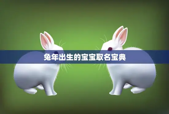兔年出生的宝宝取名宝典(寓意吉祥五行相生名字)