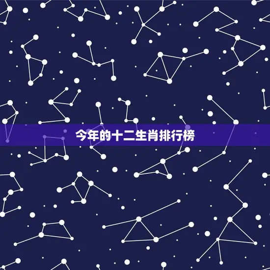 今年的十二生肖排行榜(谁是最幸运的生肖)