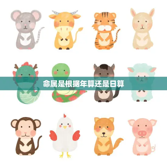 命属是根据年算还是日算(如何确定你的生肖属相)