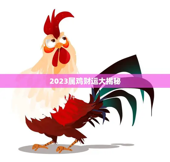 2023属鸡财运大揭秘(未来财富走势如何)