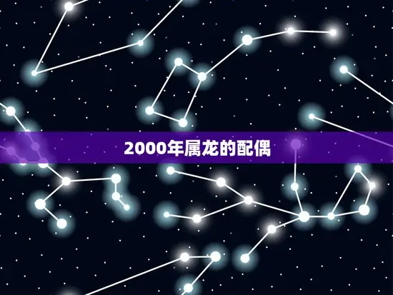 2000年属龙的配偶(如何选择伴侣)