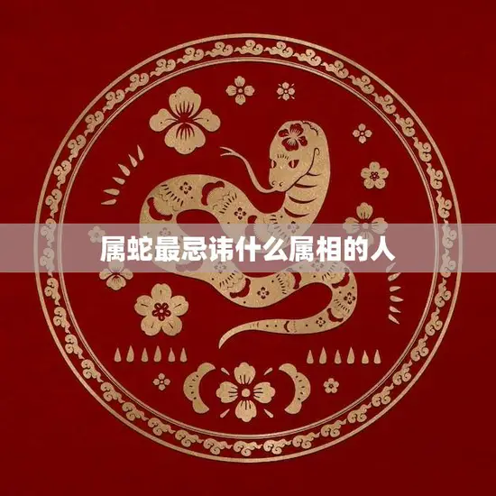 属蛇最忌讳什么属相的人(揭秘蛇年人的忌讳之人)