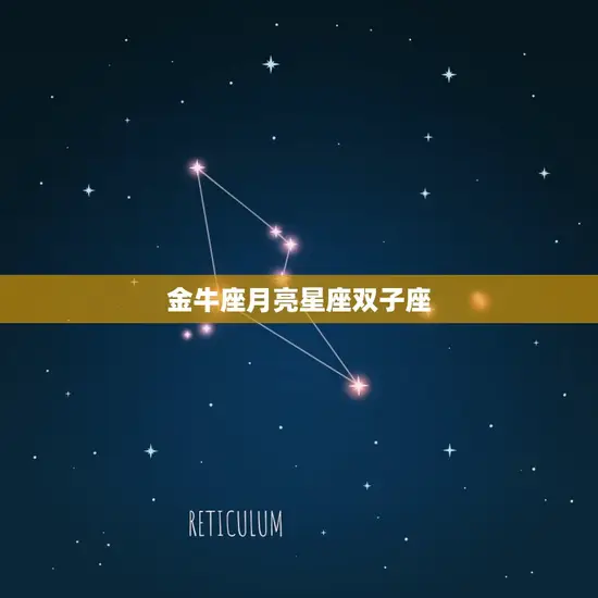 金牛座月亮星座双子座(性格分析)