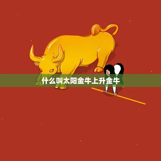 什么叫太阳金牛上升金牛(解读你的星座特质)