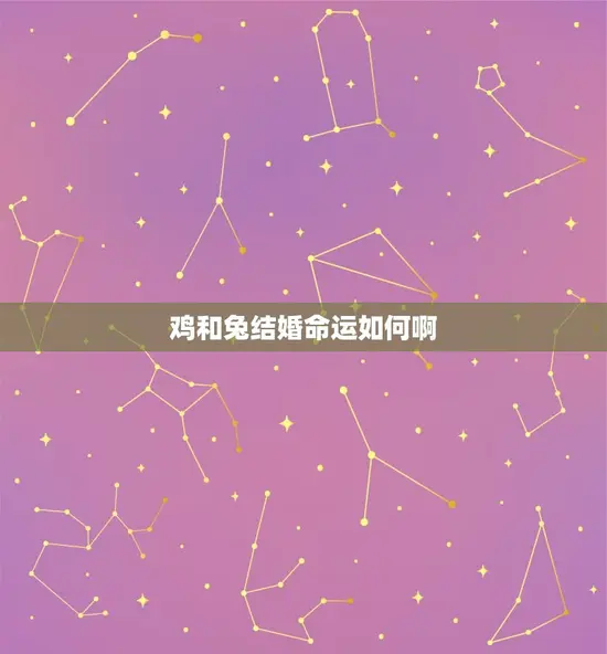 鸡和兔结婚命运如何啊(神秘的婚姻缘分)