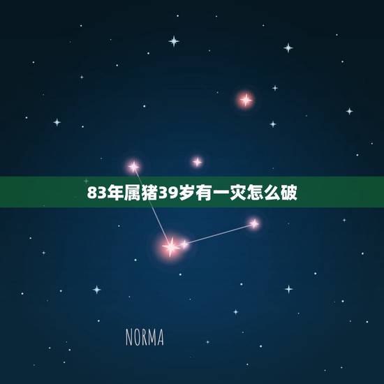 83年属猪39岁有一灾怎么破？(让你了解属猪人的破灾方法)