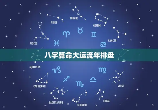八字算命大运流年排盘(如何预测未来的运势)
