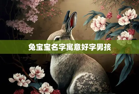 兔宝宝名字寓意好字男孩(如何选择最适合的名字)