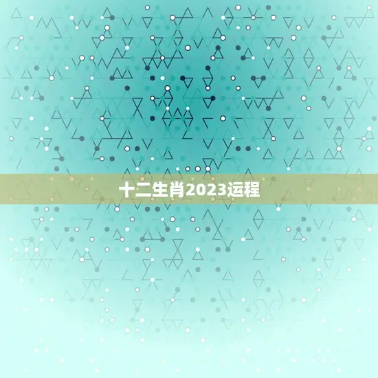 十二生肖2023运程(猪年大吉谁是赢家)