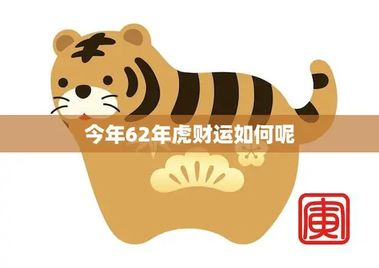 今年62年虎财运如何呢(解析财运旺盛财源滚滚来)