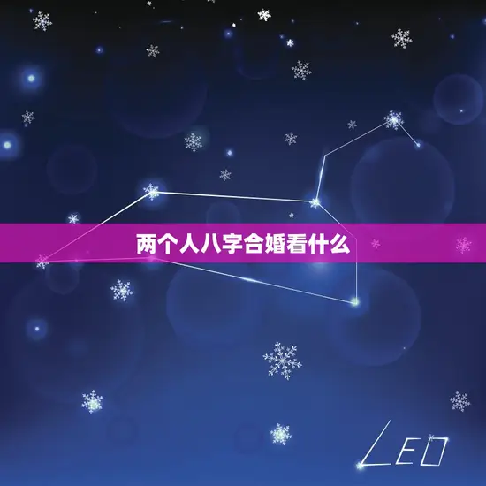 两个人八字合婚看什么(如何预测婚姻质量)