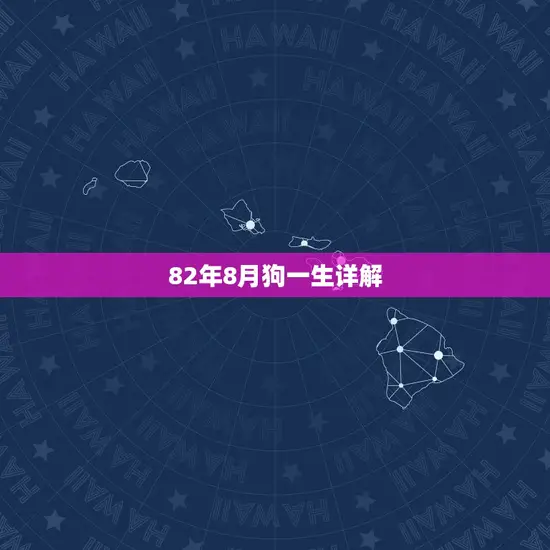 82年8月狗一生详解(探寻狗年出生人的命运轨迹)