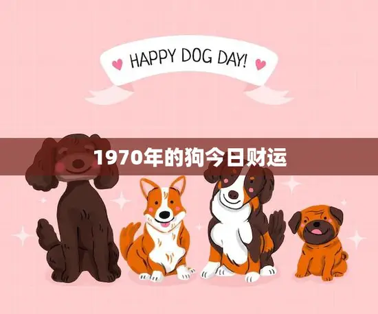 1970年的狗今日财运(财运亨通财源滚滚来)