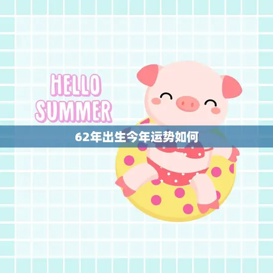 62年出生今年运势如何(解析2024年属猪财运旺盛事业顺利健康平稳)