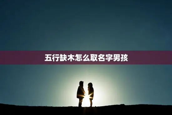 五行缺木怎么取名字男孩(如何选择适合五行缺木的男孩名字)