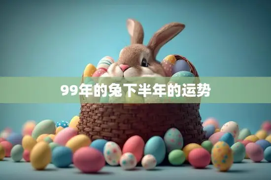 99年的兔下半年的运势(事业稳步上升财运亦佳)