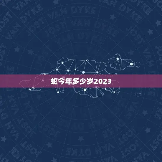 蛇今年多少岁2023(介绍蛇年生肖的年龄计算方法)