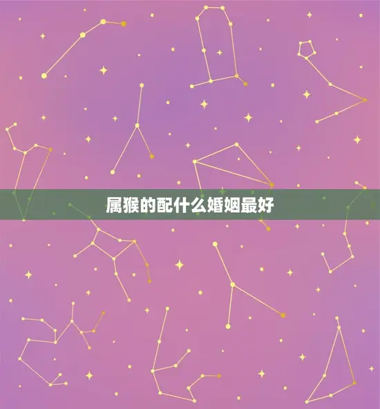 属猴的配什么婚姻(如何选择婚姻对象)