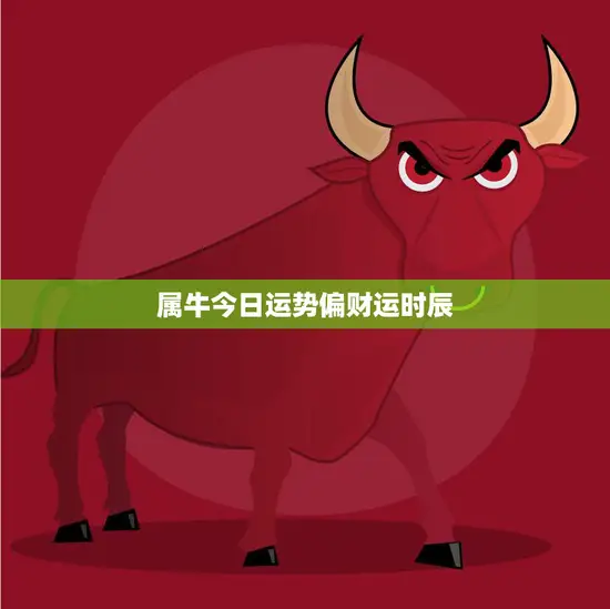 属牛今日运势偏财运时辰(财富旺盛好运连连)