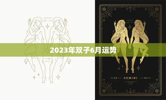 2023年双子6月运势(事业顺遂财运亨通)
