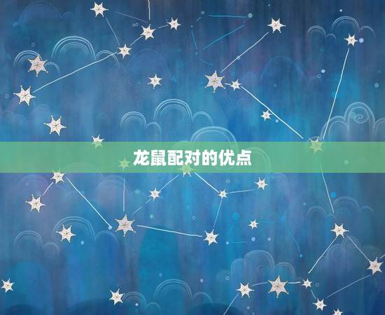 属龙的跟属鼠的合适吗(介绍龙鼠配对的优缺点)