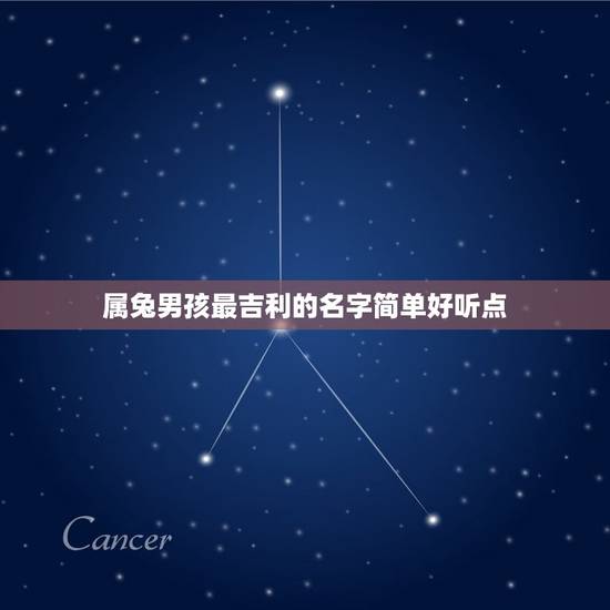 属兔男孩最吉利的名字简单好听点(给宝宝取名的小方法)