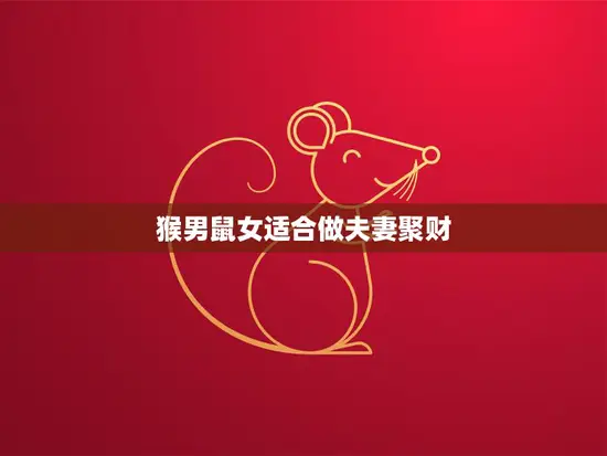 猴男鼠女适合做夫妻聚财(财富共享幸福长久)