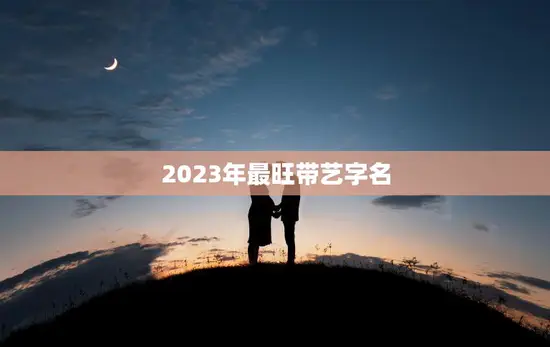 2023年最旺带艺字名(揭晓艺术与财富的完美结合)