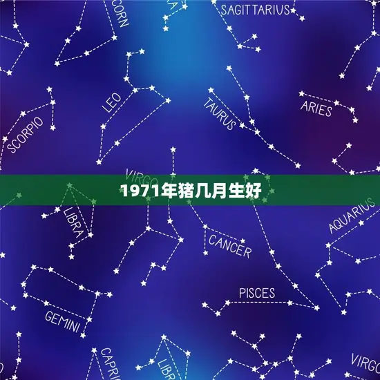 1971年猪几月生好(猪年生肖运势介绍)