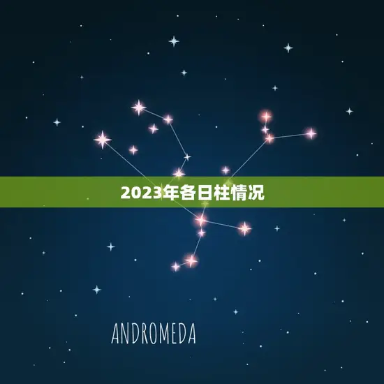 2023年各日柱情况(详解23年天干地支纪年法)