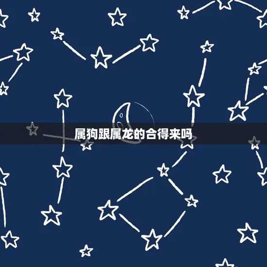 属狗跟属龙的合得来吗(介绍星座是否决定命运)
