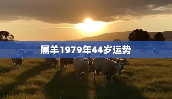 属羊1979年44岁运势(2023年财运亨通但需注意健康问题)
