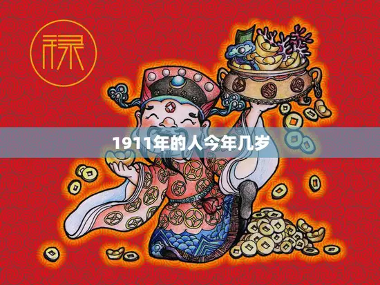 1911年的人今年几岁(百岁老人的人生)