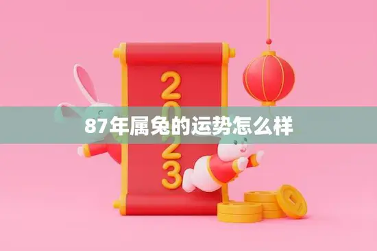 87年属兔的运势怎么样(2023年运势大揭秘)