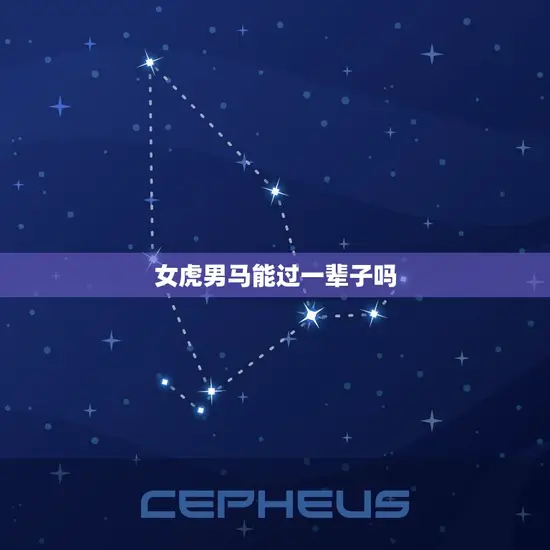 女虎男马能过一辈子吗(爱情中的动物世界)