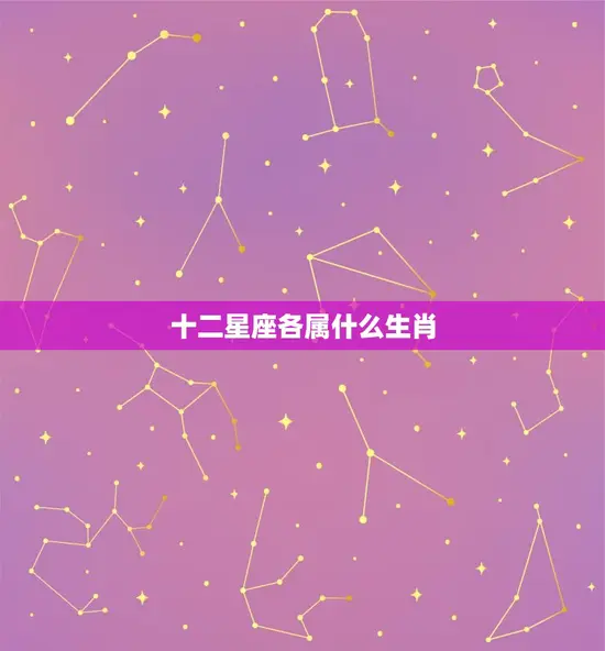 十二星座各属什么生肖(完全指南)