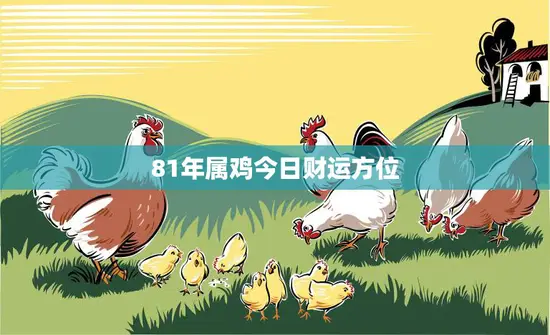 81年属鸡今日财运方位(揭秘财富之门今日开启)