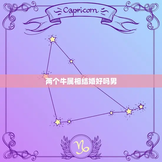 两个牛属相结婚好吗男(爱情的胜利还是命运的捉弄)