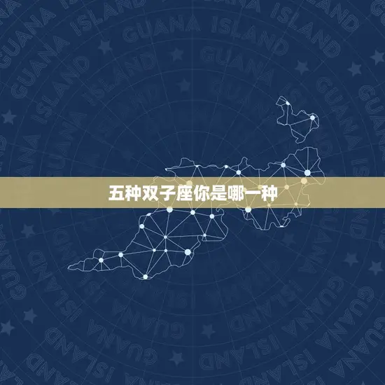 五种双子座你是哪一种(探寻你的星座特质)