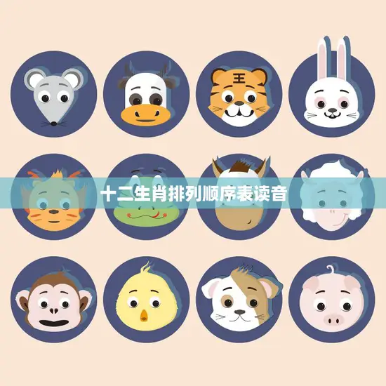 十二生肖排列顺序表读音(如何正确念出每个生肖的名称)
