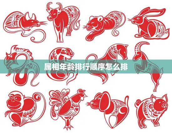 属相年龄排行顺序怎么排(如何正确排列属相年龄顺序)