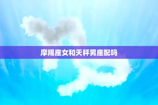 摩羯座女和天秤男座配吗(星座配对分析)