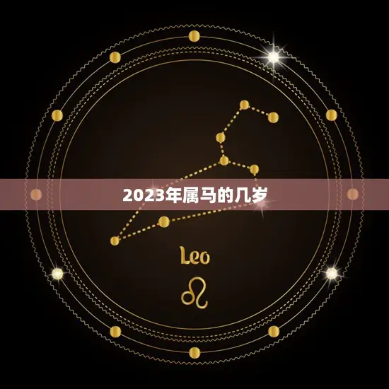 2023年属马的几岁(马上迎来新年你的年龄又增长了吗)