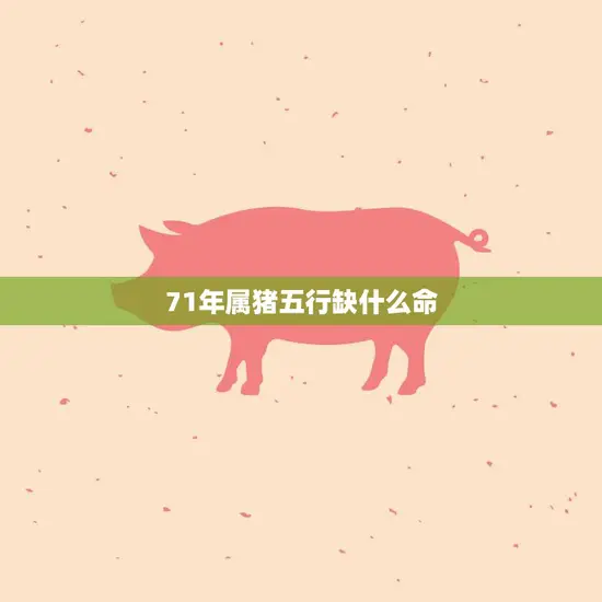 71年属猪五行缺什么命(如何化解五行不足的影响)