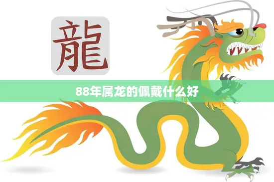 88年属龙的佩戴什么好(如何选择适合自己的饰品)
